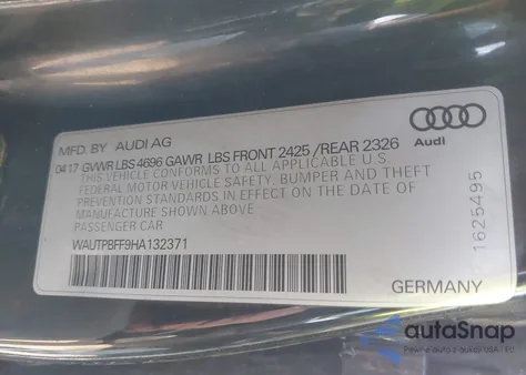 2017 Audi A3 E-Tron 1.4T Premium z USA, uszkodzony, nr VIN WAUTPBFF9HA132371